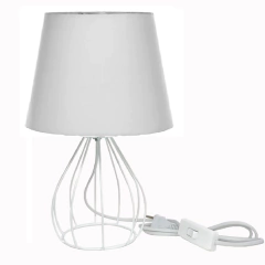 Abajur HAT Aramado Pera Branco Industrial Retro - Várias Cores - comprar online