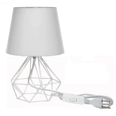 Abajur HAT Aramado Diamante Branco Retro - Várias Cores - comprar online