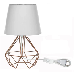 Abajur HAT Aramado Diamante Cobre Retro - Várias Cores - comprar online