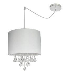 Lustre Pendente DENISE Cristal Acrílico Desviador - Várias Cores - comprar online