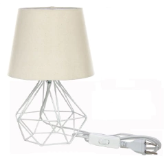 Abajur HAT Aramado Diamante Branco Retro - Várias Cores na internet
