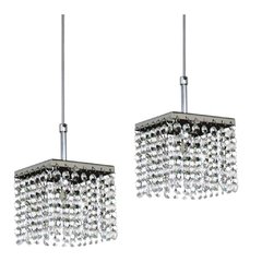 Pendente Duplo de Cristal Legítimo K9 Cadore NELY Q 1m