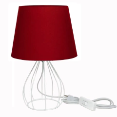 Abajur HAT Aramado Pera Branco Industrial Retro - Várias Cores - MY LOFT