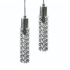 Pendente Duplo de Cristal Legitimo K9 Cadore CYT Fio 3M
