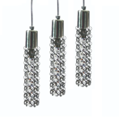 Pendente Triplo de Cristal Legitimo K9 Cadore CYT Fio 3M