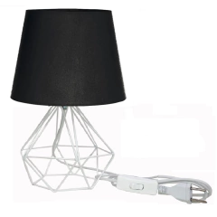 Abajur HAT Aramado Diamante Branco Retro - Várias Cores - loja online