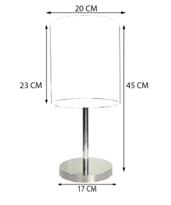 Abajur Luminária KELLY Cristal Legítimo Cadore - Várias Cores - comprar online