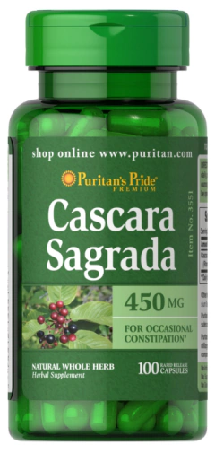 Cascara Sagrada 450mg x 100 caps - Puritans pride