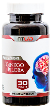 Ginkgo Biloba Memory Support (40mg x 30tabs) - FitLab