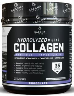 Hydrolyzed Multi Collagen peptides types 1, 2 & 3 (490g/35 servicios) - Sascha Fitness