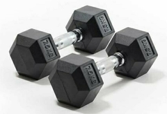 Mancuernas Hexagonales (32,5 Kg) por Unidad - MM Fitness - comprar online