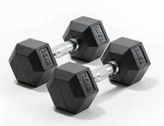 Mancuernas Hexagonales (3 Kg) por Unidad - MM Fitness