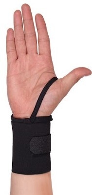 Muñequeras de Algodón tipo venda con dedal y velcro - MM Fitness - comprar online