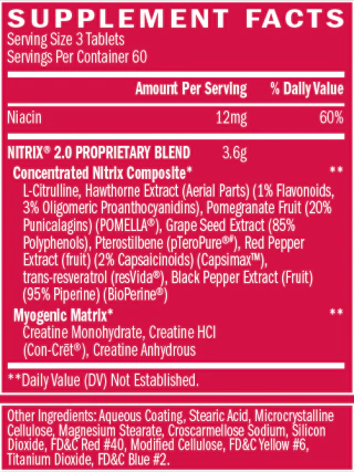 Nitrix 2.0 (180 tabs) - BSN - comprar online