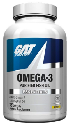 Omega 3 Purified Fish Oil (90 softgels) - GAT
