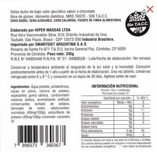 Chocolate (x 335 Gr) - Mrs Taste - comprar online