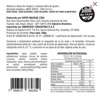 Mostarda (x 350 Gr) - Mrs Taste - comprar online