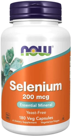 Selenium 200mcg x 180 caps - NOW
