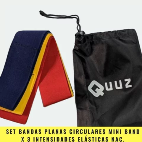 SET BANDAS PLANAS CIRCULARES MINI BAND 3 INTENSIDADES IMPORTADAS - MM Fintess