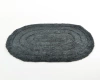 Alfombra de Baño Oval GRIS GRAFITO