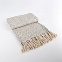 Manta Espigas Beige - tienda online