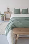 Pie de cama GASA Verde Seco