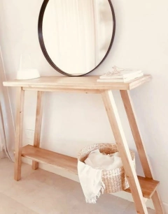 Recibidor Consola Madera Maciza 100