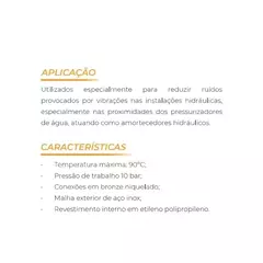 Mangote Flexível 1" 100cm Para Bombas e Pressurizadores