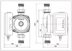 Circuladora De Água Quente TBHWE-IP-BR-120W 220V Texius