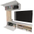 Rack Tv Flotante Moderno Mueble Centro Entretenimiento Art 1113 - Mueblin Hogar