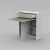 Mesa Plegable con Cajon y Estantes Art Sku 1435