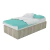 Cama con Cajones 100 x 201 cm – Linea Cubo Art Sku 4027