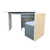 Escritorio Maquillador Extensible Con Asiento Art Sku 5015 - Mueblin Hogar