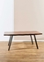 Mesa Madera Oscura Con Base Negra en internet