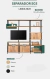 Separador Con Soporte TV 190cm Art s03 - comprar online