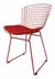 Silla Bertoia pata sky pintada Roja - comprar online