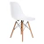 Silla Eames plástica con patas de madera natural Negro o Blanco - Mueblin Hogar
