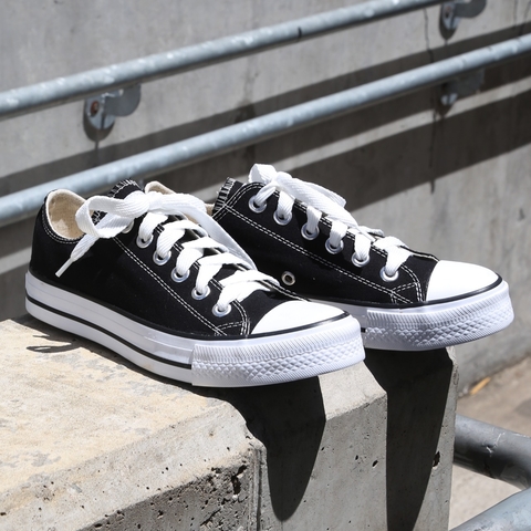 ALL STAR CLASSIC LONA BASE BAJA NEGRO - Le Scarpe