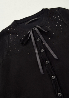 Cardigan shine negro - comprar online