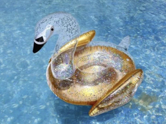 inflable Cisne dorado
