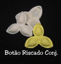 Botão riscado conjugado
