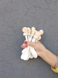 CUCHARITA Aplique porcelana - Mundo Chulo