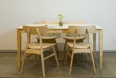 Silla nordica de madera y negro modelo BERGEN - comprar online