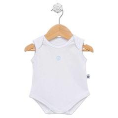 Body Americano sin Mangas Logo Celeste