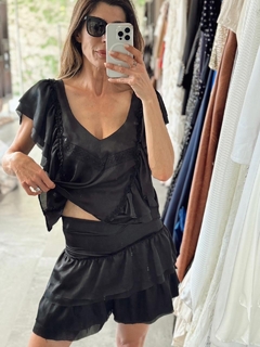 Blusa IMAN en seda sublimada - Atelier Lejardel