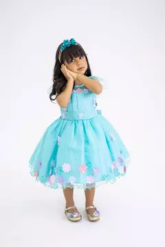 VESTIDO JARDIM ENCANTADO VERDE- PRONTA ENTREGA - comprar online