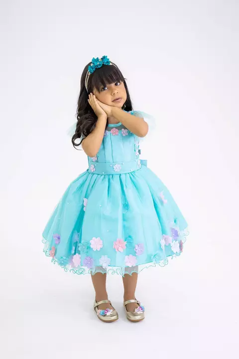 VESTIDO JARDIM ENCANTADO VERDE- PRONTA ENTREGA - comprar online