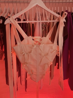 Corset Cisne ♡ Bow Crema (reversible, edición especial) - comprar online