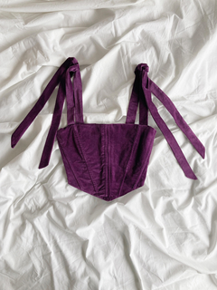 Corset CISNE ♡ Velvet violeta (talle 1, 3, 4, 5)