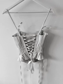 Imagen de Corset Dreamy ♡ (Raso de algodón Rosa bb, reversible)